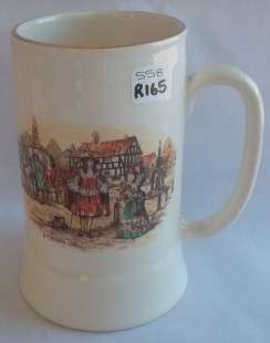 Beautiful Vintage Lancaster Staffordshire Tankard