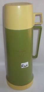 Beautiful Vintage Green Thermos Flask