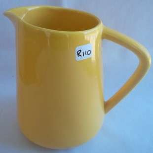 Vintage French  Yellow Pitcher