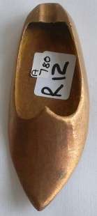 Vintage Brass  Slipper  Ashtray