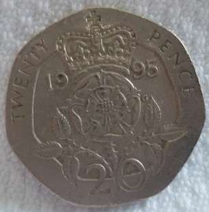 1995 20 Pence..  Great Britain