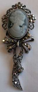Cameo with Ribbon Brooch