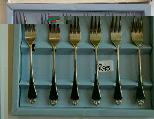 Set of Crown Rose Cake Forks
