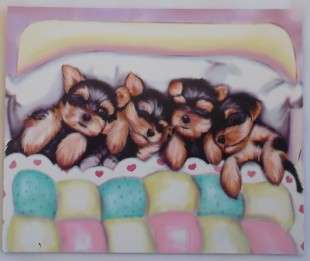 Digital Printed  Yorkie / Doggie Fridge magnet