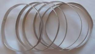 49.1g..... 6 x 6mm....925 Stamped.....Silver Bangles.
