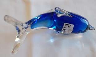Crystal Dolphin Paperweight