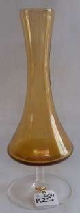 Amber  slim Glass vase