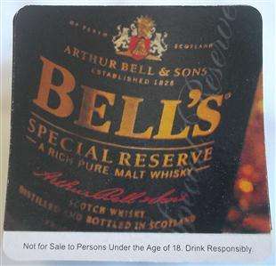 34 x Bell's Coasters