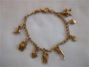 9ct Gold  Charm Bracelet