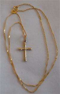 9ct Chain with Cross Pendant