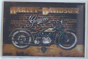 Harley Davidson Retro Look Metal Tin Sign