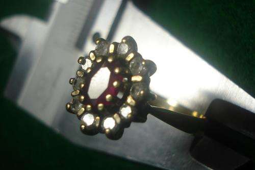 Garnet, 9ct gold ring