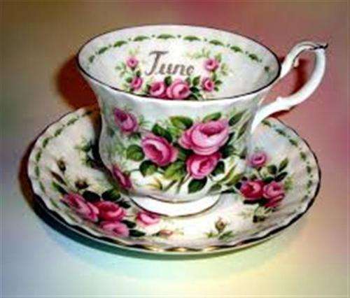 Vintage Royal Albert  12 Month  Tea cups and Saucers