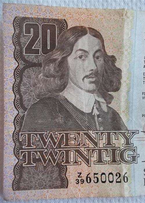 R20 South African Bank Note...Gerhard de Kock
