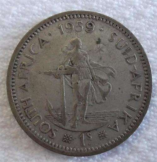 1959 1 Shilling    South Africa Coin