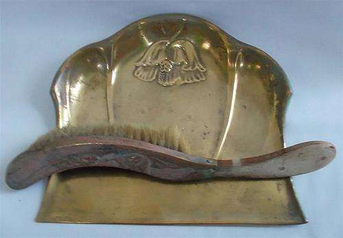 Vintage Table Crumbs Dustpan and  Brush