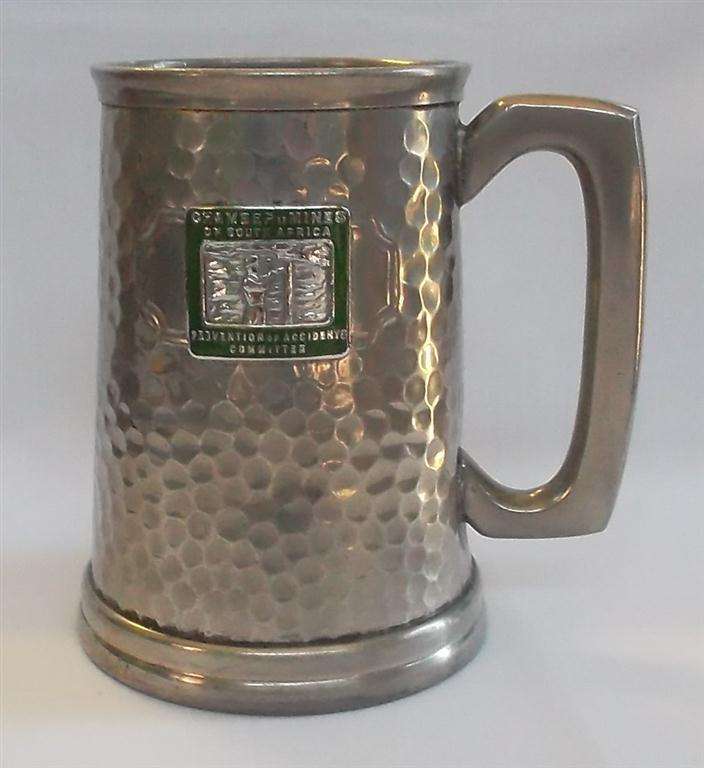 Collectable Chamber of Mines South Africa Pewter Mug