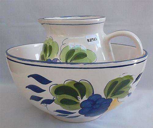 Collectable Ceramic Wash Basin with Jug