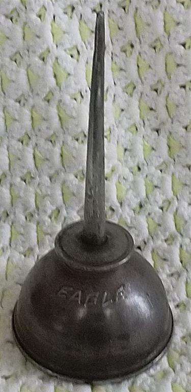 Collectable Vintage Eagle Thumb Oil can
