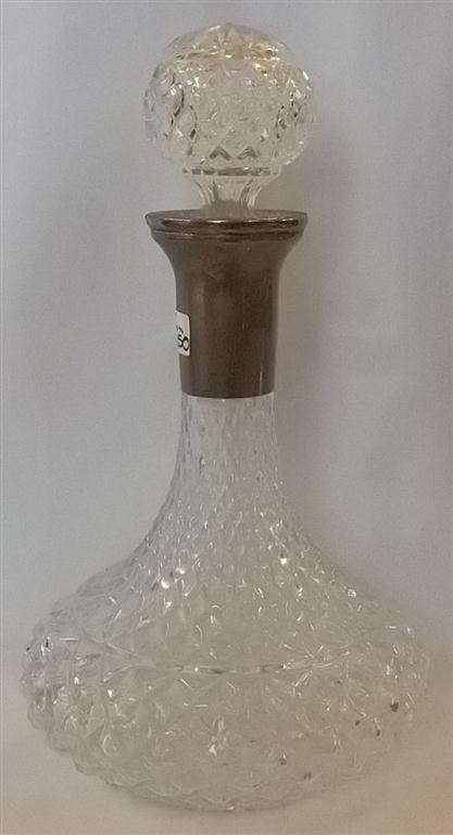 Collectable Diamond Cut Glass Decanter