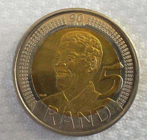 2008 R5 Smiling Mandela Birthday Coin