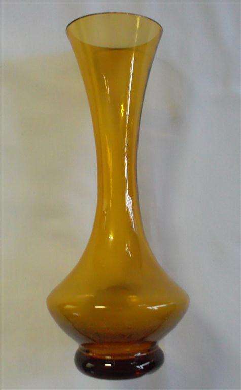 Collectable Amber Glass Vase