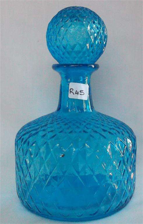 Collectable Blue Glass Salts  Bottle.