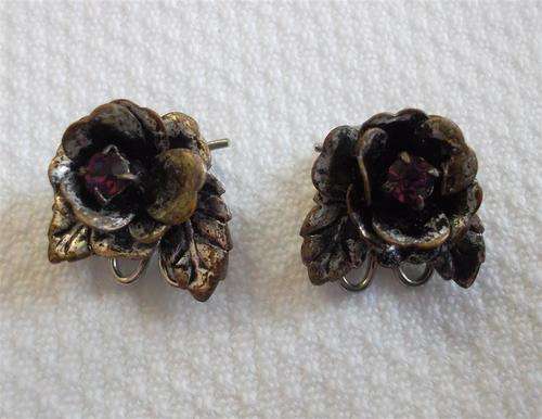 Silver Plated Amethyst  Earrings