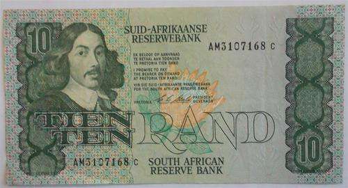R10  South African Note