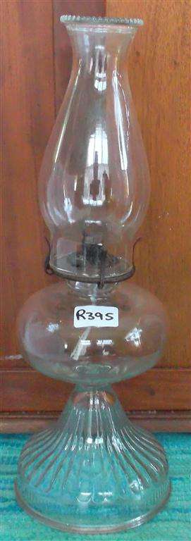Vintage Glass Kerosene Lamp
