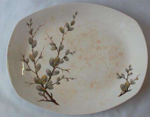 Vintage Midwinter Stylecraft  Winter Oval Meat Plate