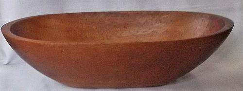 Large Oval Wooden Bowl