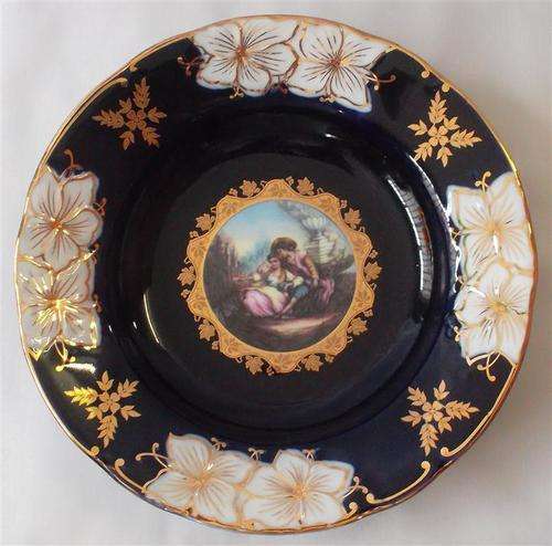 Haas and Czjzek Handmade Original Cobolt Plate
