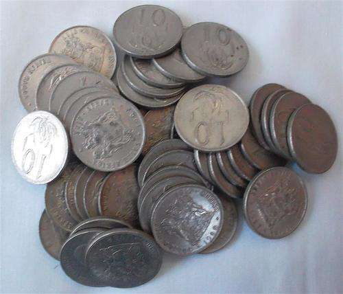 Collection of RSA  10 cent Coins