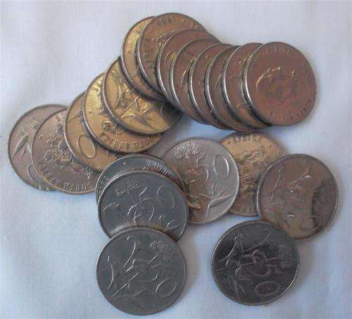 Collection of RSA  50 cent Coins