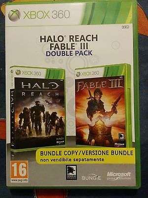 XBOX 360 Halo Reach Fable 3 double pack