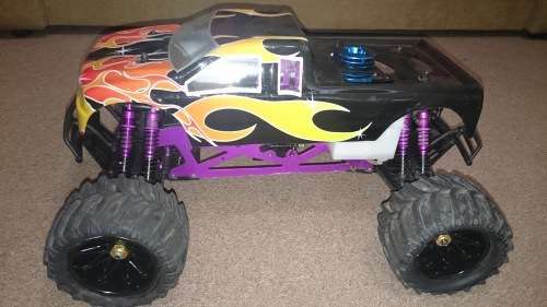 Schumacher 1/8th scale Nitro 4WD Monster Truck, CEN 7 PORT 28 NITRO ENGINE,WITH RADIO, GLOW STARTER