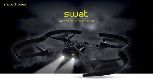 PARROT AIRBORNE NIGHT SWAT DRONE, LIKE NEW, DEMO, 1-2 SHORT DEMO TAKEOFFS, BAT, CHARGING CABLE INC.