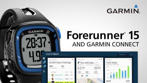 GARMIN FORERUNNER 15, LIKE NEW DEMO, NEVER BEEN USED, recharge battery, heart rate strap
