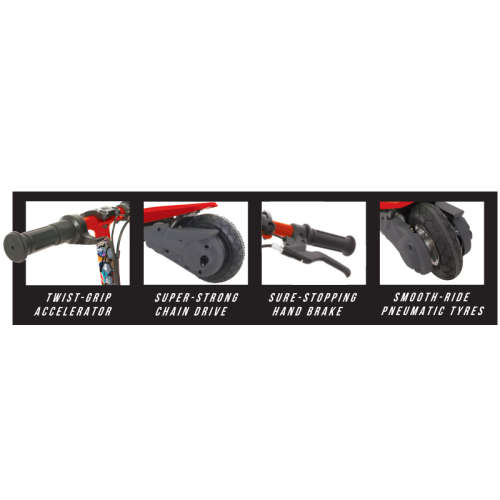 BIG TEVO X200 200WATT,POWERFULL BIG ELECTRIC SCOOTER, GOOD COND, WITH CHARGER, 2 BATTERY, 24V SYSTEM