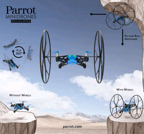Parrot Minidrone Rolling Spider, BRAND NEW, IN BOX, WITH BATTERY AND USB CHARGING CABLE