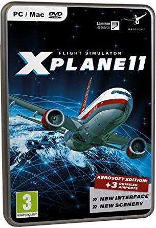 DEMO LIKE NEW, FLIGT SIMULATER X PLANE 11, SPECIAL EDITION AEROSOFT - 3 AIRPORTS, PC, MAC, DVD VERS