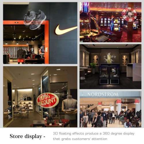 3D hologram advertising fan projector LED with 16GB flash card and software, remote included