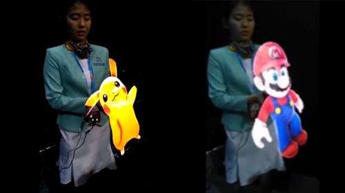 3D hologram advertising fan projector LED with 16GB flash card and software, remote included