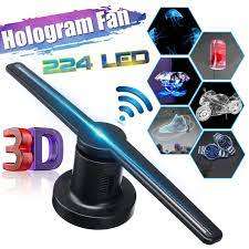 3D hologram advertising fan projector LED with 16GB flash card and software, remote included