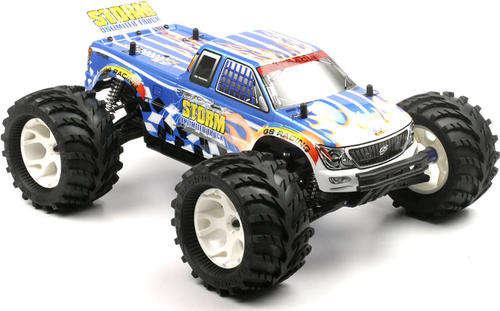 GS STORM, 4.1cc NITRO RACING MONSTER TRUCK, 1\8 SCALE, VERY FAST, GOOD CONDITION, READY TO RUN.
