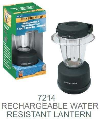 Leisure Quip, Rechargeable Lantern, 7 watt, witrh charger