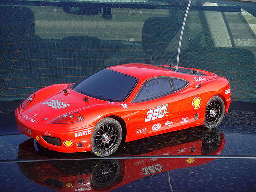 Tamiya, 1\10 Scale, Ferrari Moderna 360, 4x4, Rc car, all batteries, charger, Radio included, ready