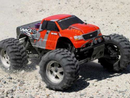 HPI, SAVAGE 21, 4X4, 1\8TH SCALE NITRO, MONSTER TRUCK,  GOOD CONDITION, ROTOR START
