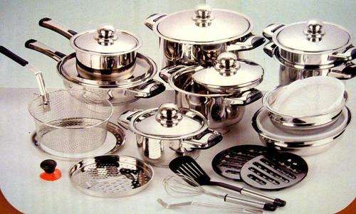 27 PIECES STAINLESS STEEL AND LIDS. THIS IS TABLE PRIDE IT IS NOT A CHEAP PRODUCT
